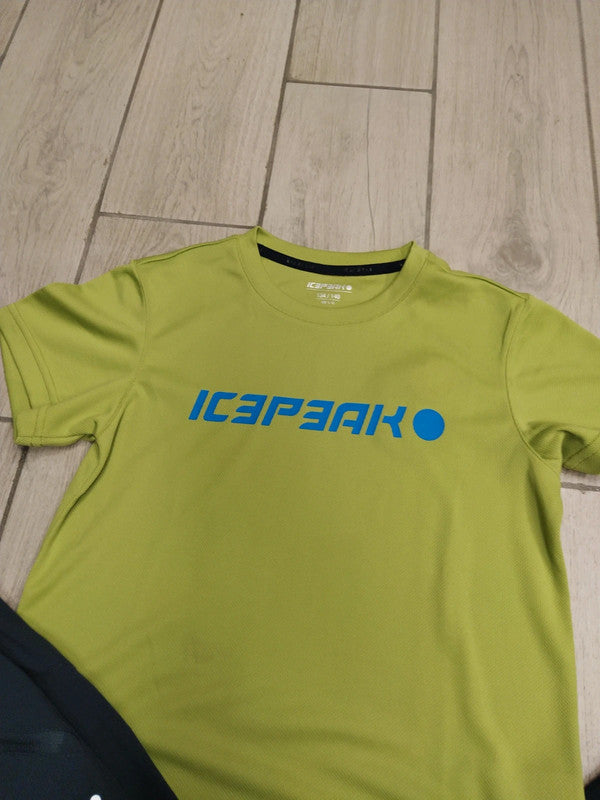 Icepeak set completo t-shirt tecnica e pantaloni tecnici montagna bambino tg 140 cm / 9-10 anni