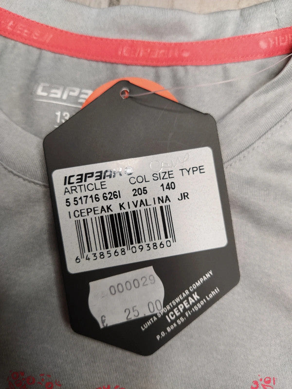 Icepeak t-shirt tecnica sportiva bambina tg 140 cm / 9-10 anni