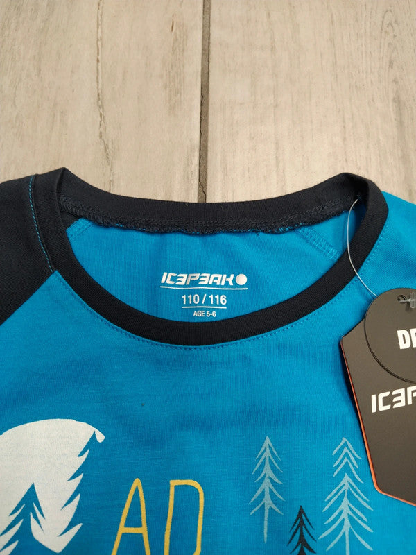 Icepeak t-shirt sportiva montagna bambino tg 110 cm / 4-5 anni