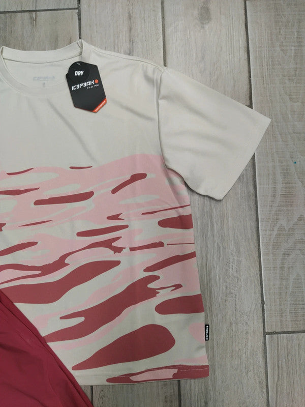 Icepeak set completo t-shirt tecnica tg M e pantaloncini tecnici tg IT44 montagna donna tg