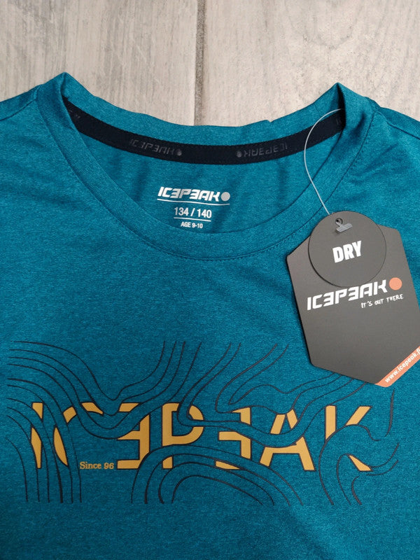 Icepeak set t-shirt tecnica e pantaloni tecnici montagna bambino tg 140 cm / 9-10 anni