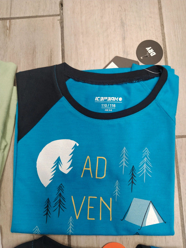 Icepeak set t-shirt junior bambino tg 116 cm / 6 anni