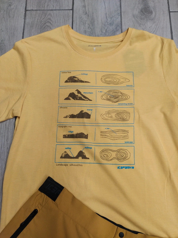 Icepeak set completo t-shirt pantaloncino trekking montagna uomo tg M / 50