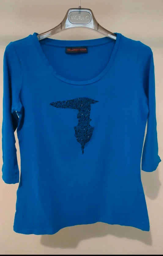 Trussardi T-shirt donna maniche lunghe tg S