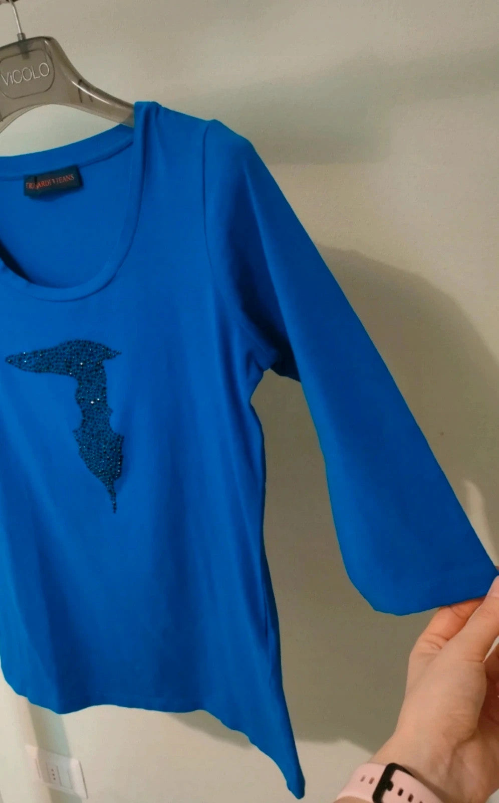 Trussardi T-shirt donna maniche lunghe tg S