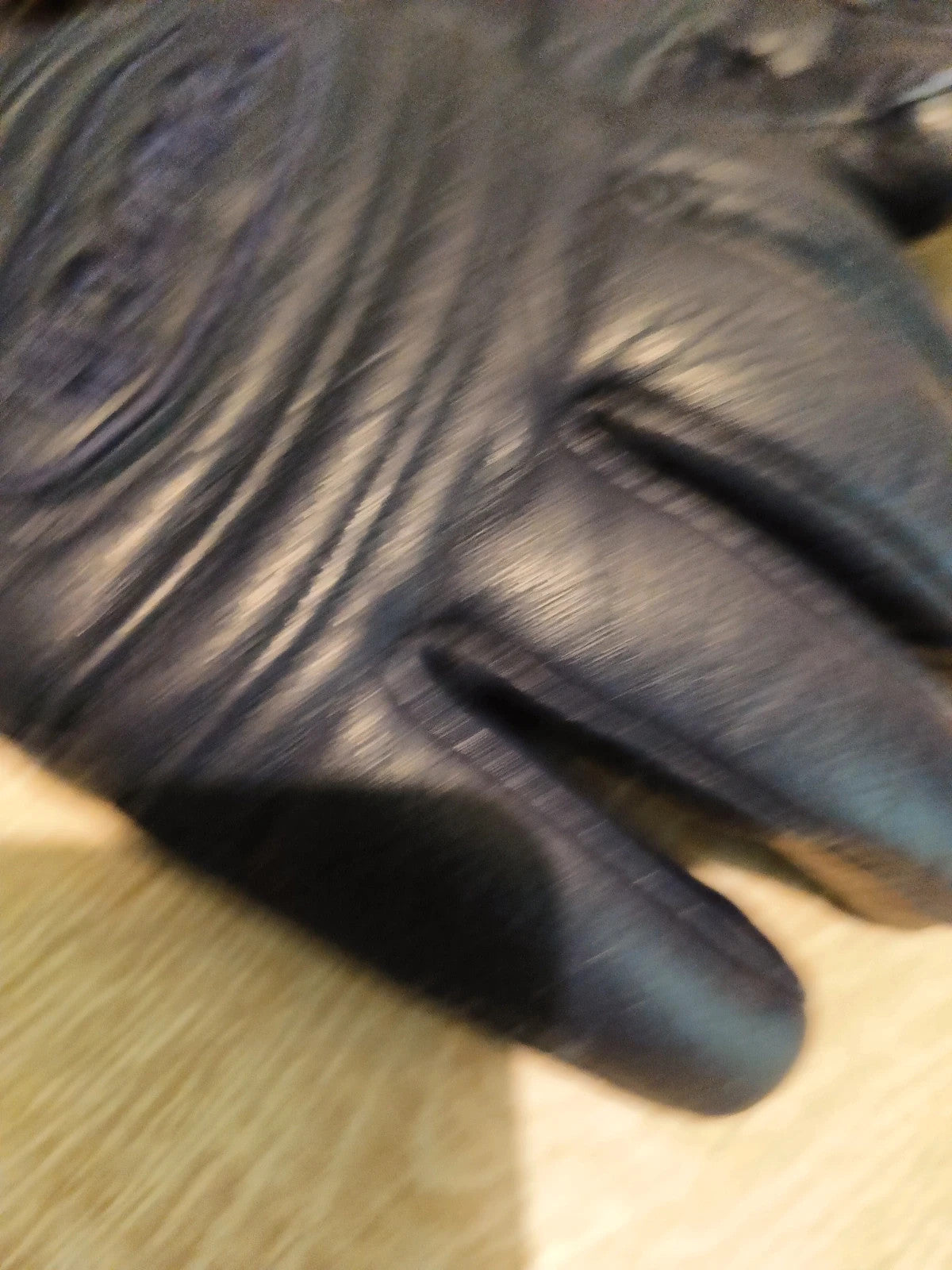 Reush guanto pelle blu uomo tg M vintage