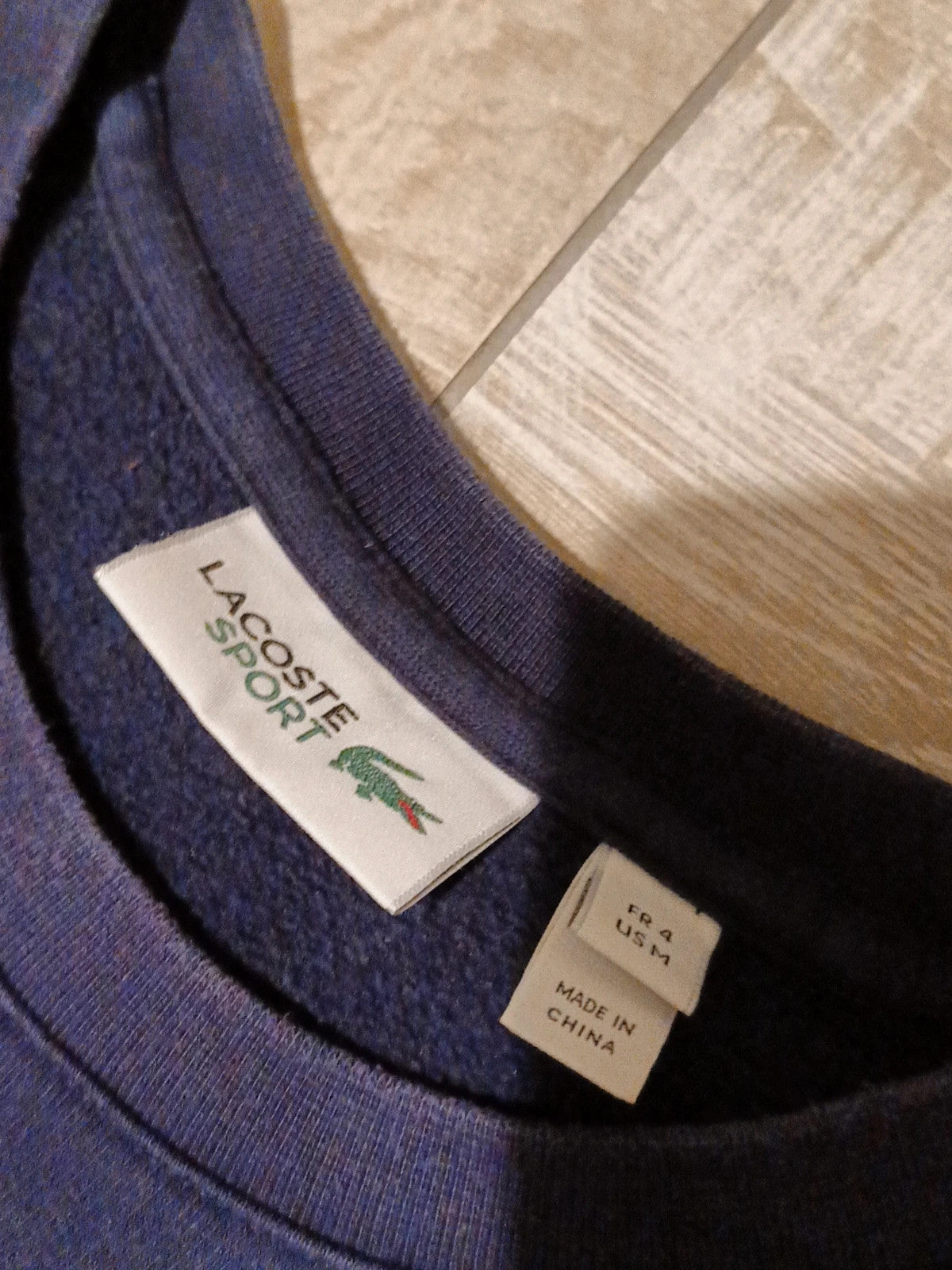 Lacoste felpa invernale cotone felpato tg M