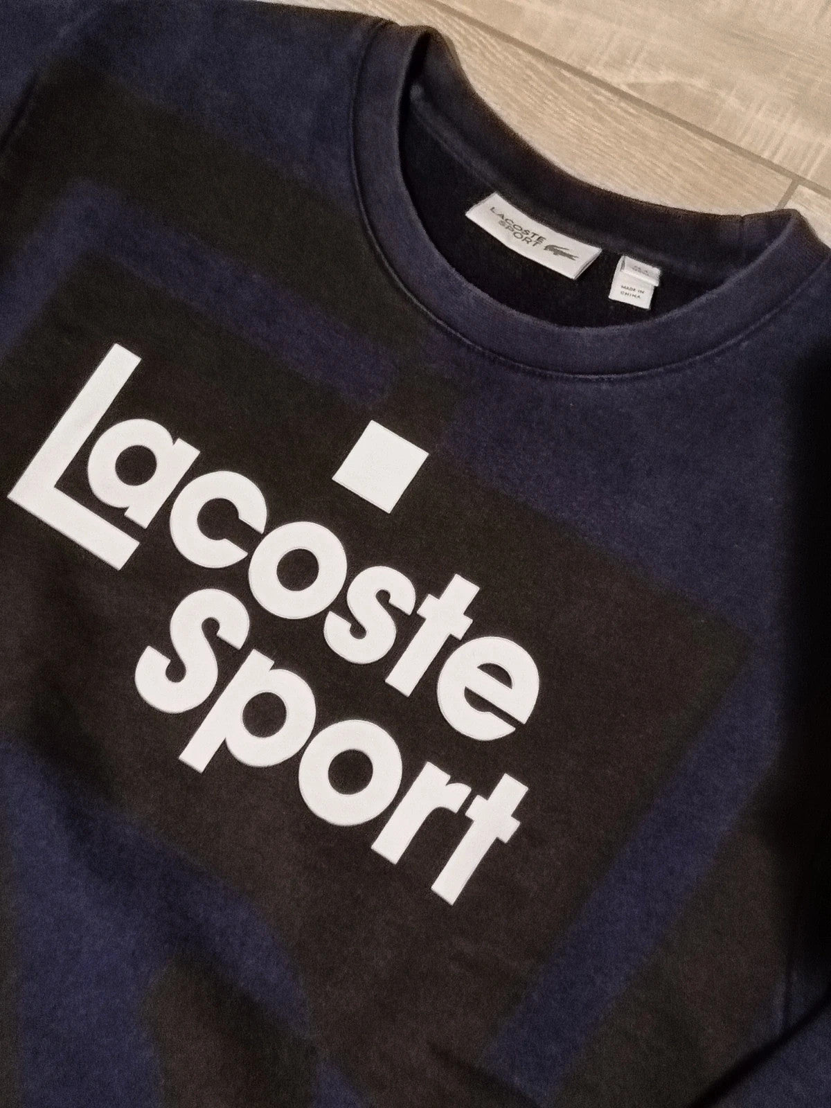 Lacoste felpa invernale cotone felpato tg M
