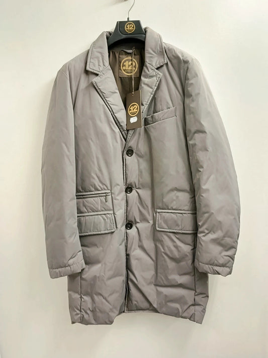 Punto 12 Piumino invernale uomo  elegante lungo grigio nuovo