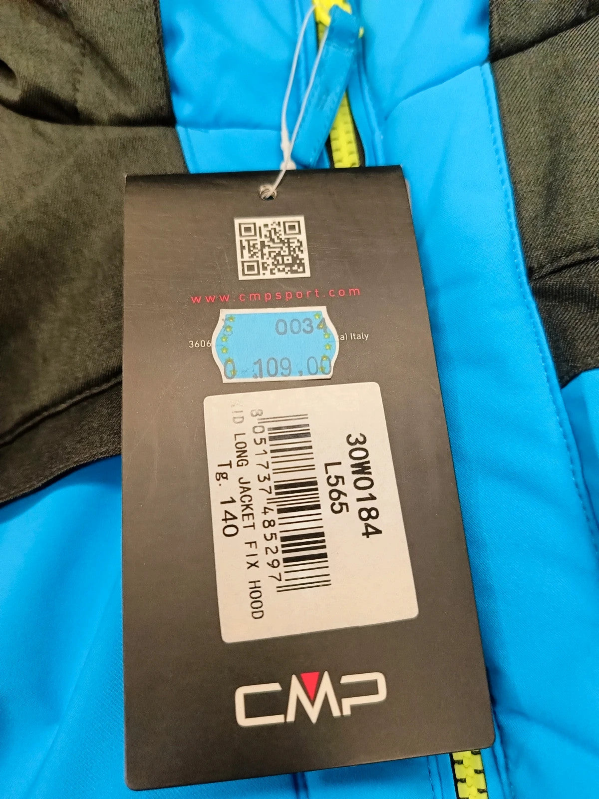 CMP giacca piumino sci jr ragazzo taglia 10 anni / 140 cm