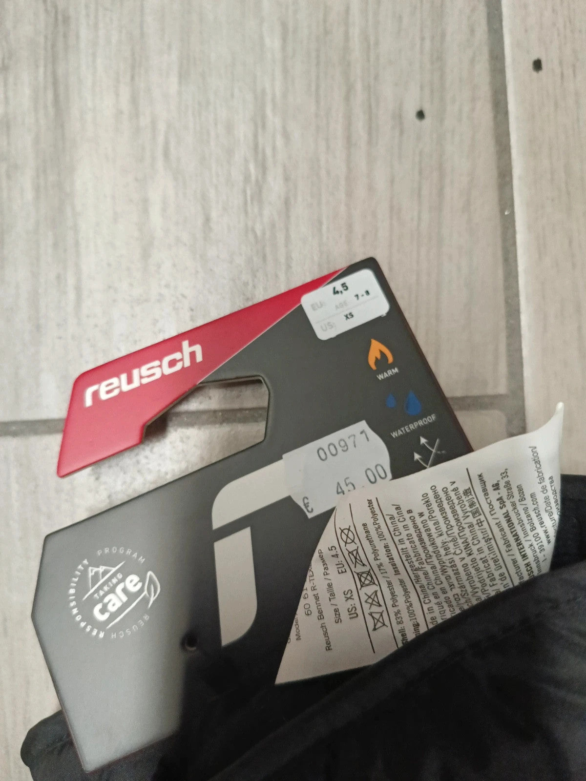 Reush guanti jr bimbo ragazzo taglia 4,5 / 7-8 anni