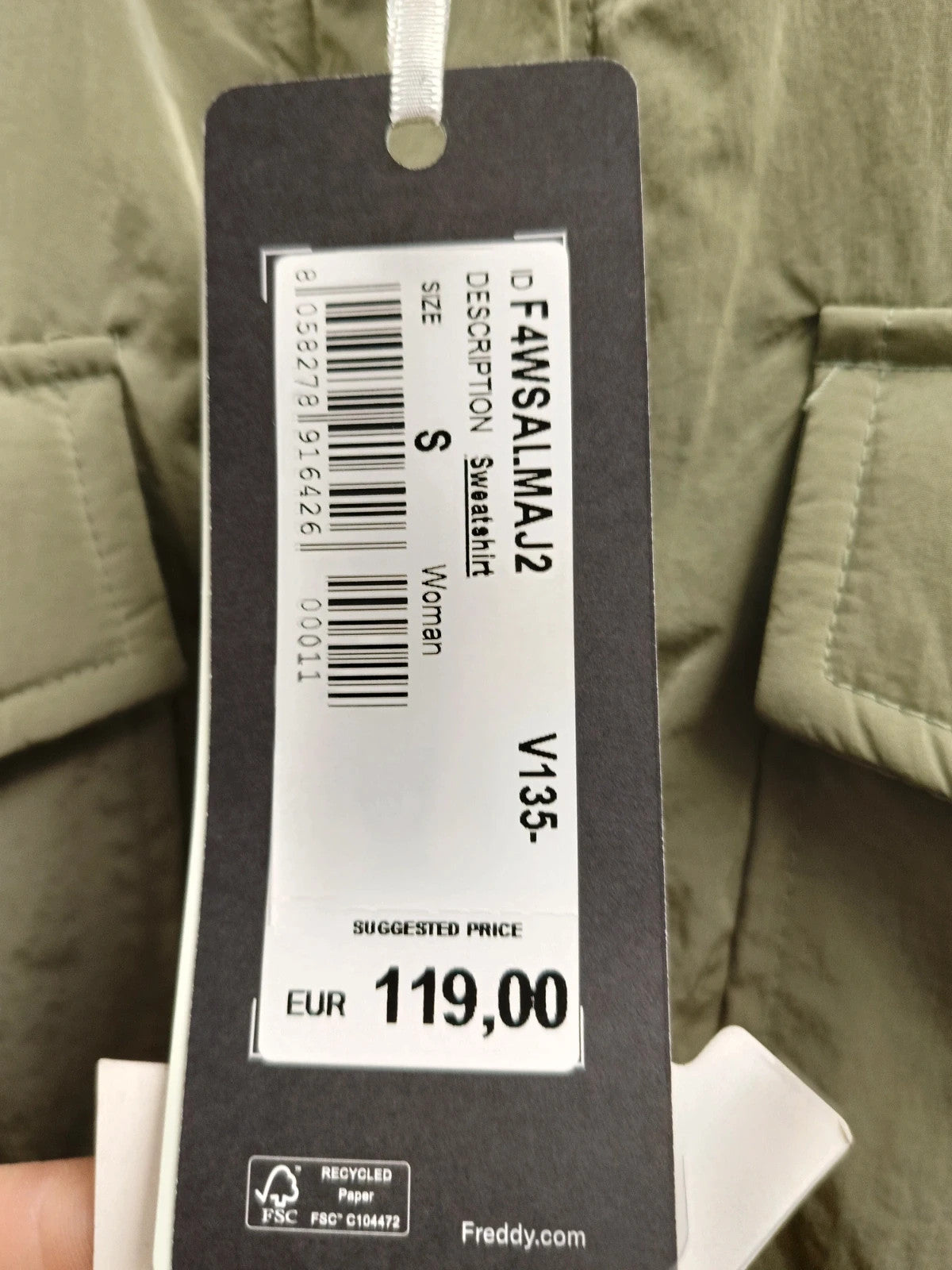 Freddy giacca camicia nuova oversize tg S