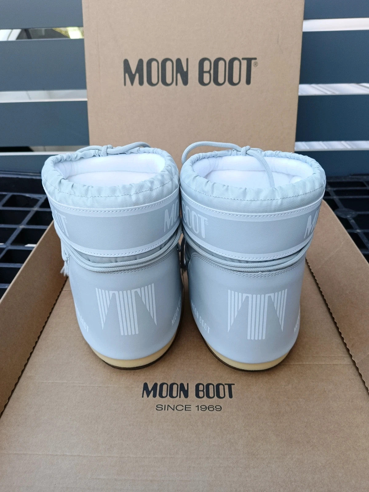 Moon boot originale silver unisex n  39 / 41