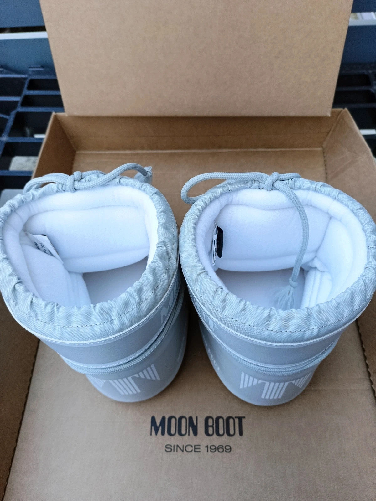 Moon boot originale silver unisex n  39 / 41