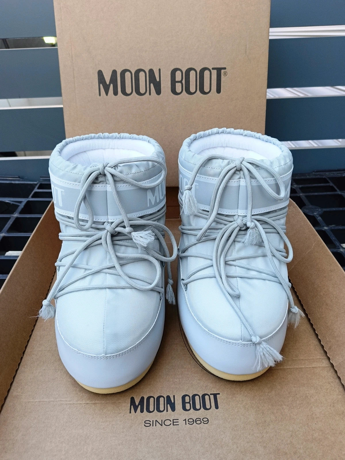 Moon boot originale silver unisex n  39 / 41