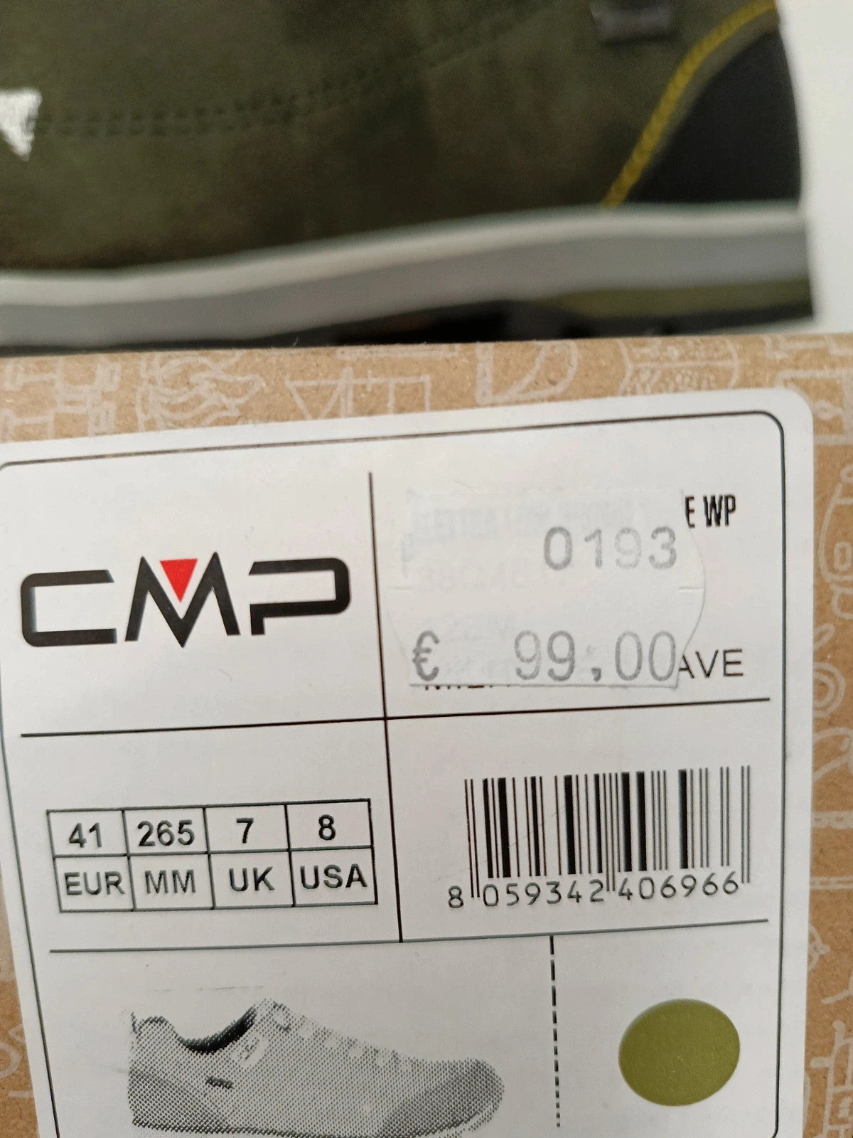 CMP scarpa trekking Vibram pelle n 41
