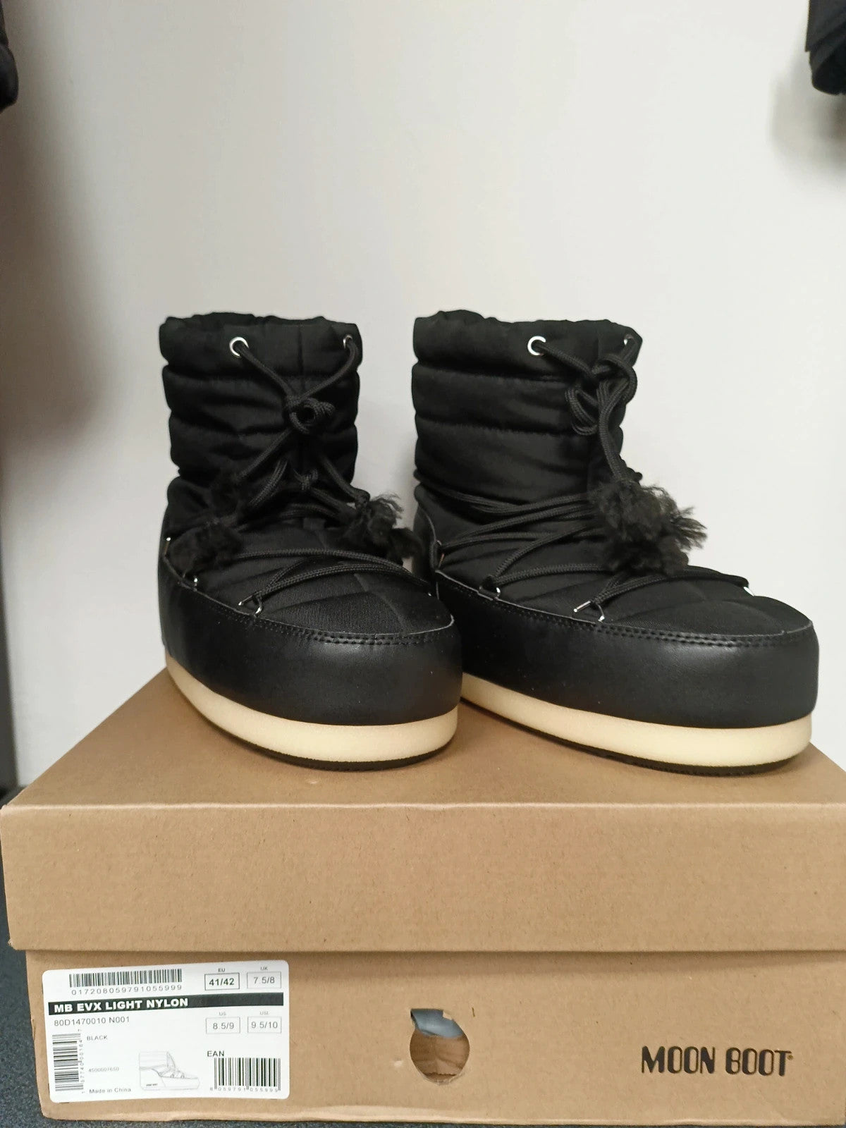 Moon boot originale unisex nero n 41/42