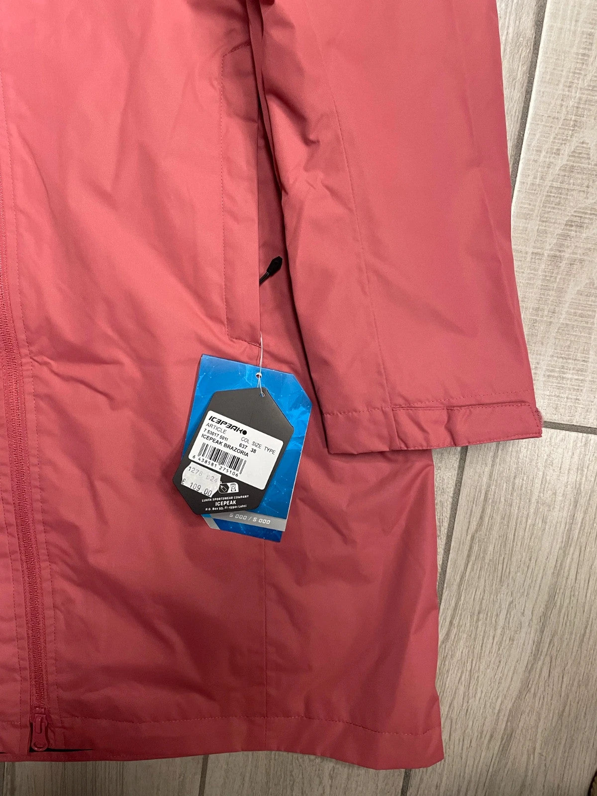 Icepeak Giacca impermeabile montagna trekking donna tg DE38 / IT44 / S