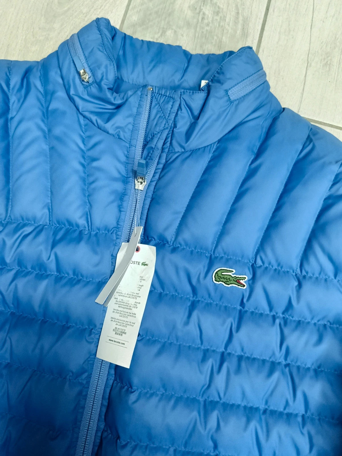 Lacoste piumino mezza stagione piuma tg M