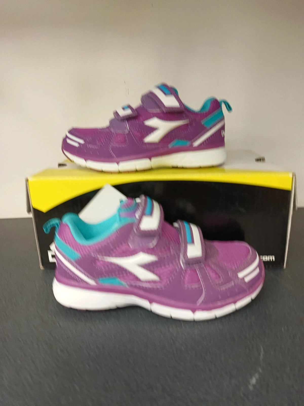 Diadora scarpe ginnastica bambina junior nuove strappi n 28