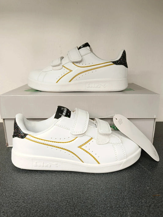 Diadora sneakers bianche strappi bambina n 32