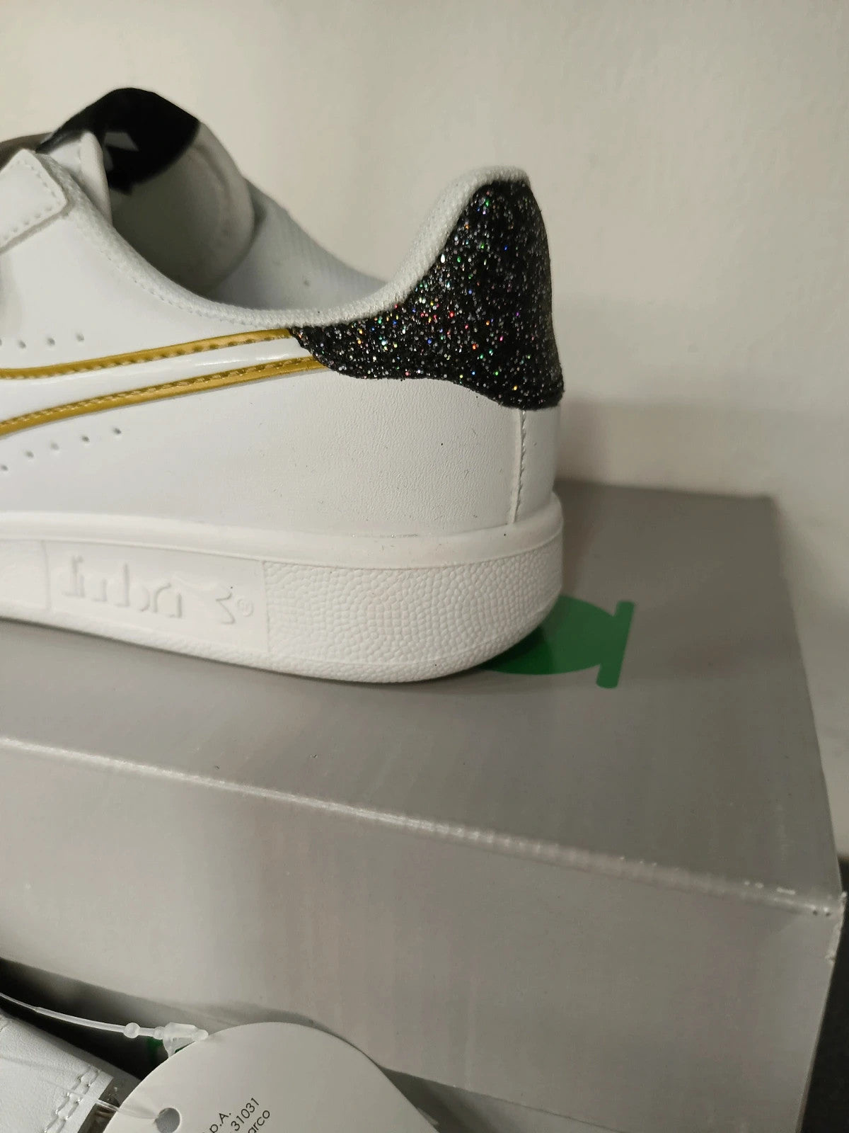 Diadora sneakers bianche strappi bambina n 32