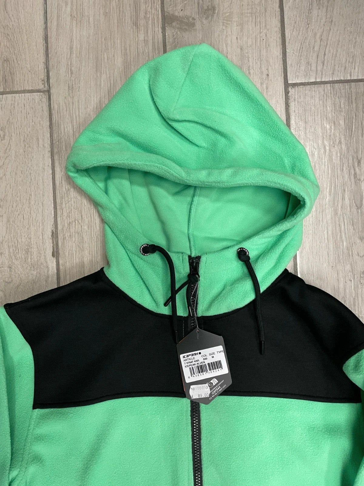 Icepeak felpa pile montagna cappuccio tg M