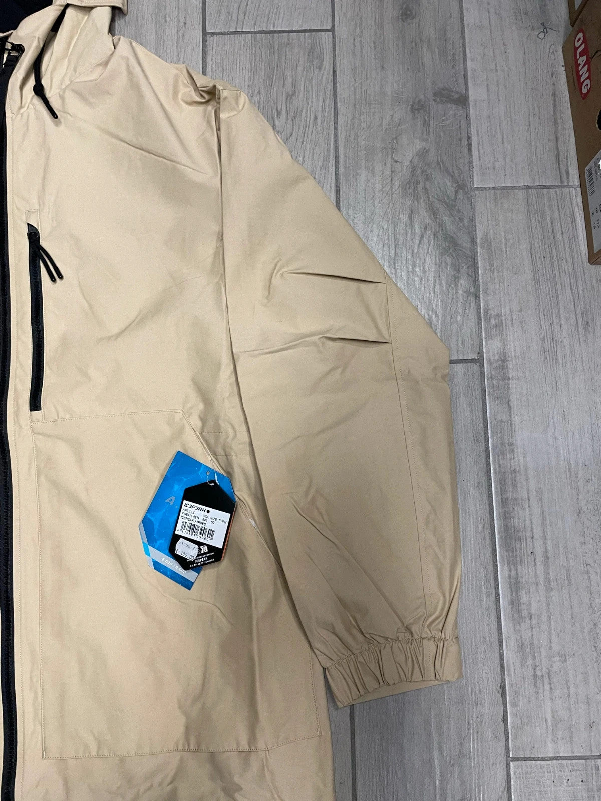 Icepeak trench lungo impermeabile uomo tg 50