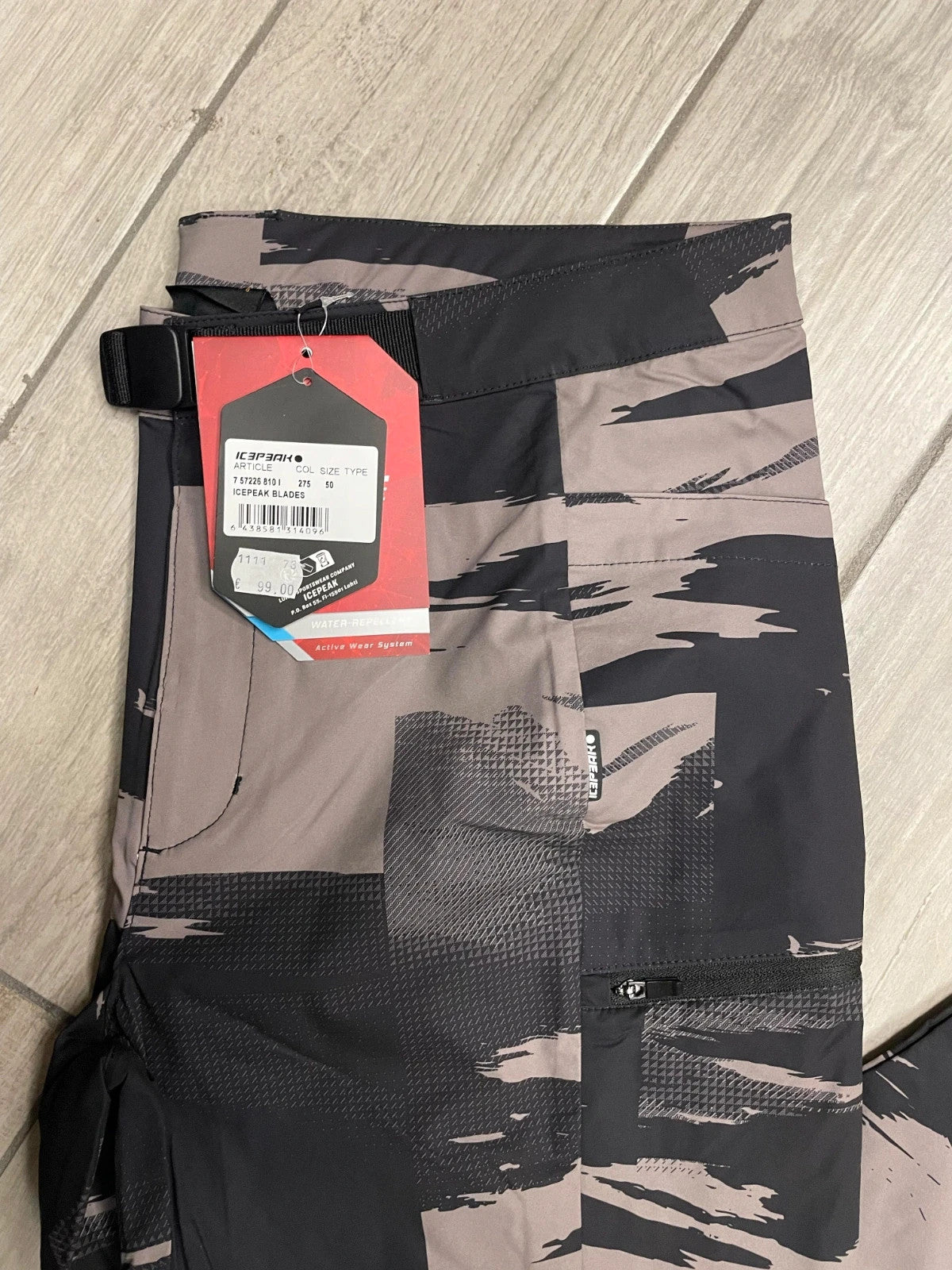 Icepeak Pantaloni impermeabile mimetico tg 50