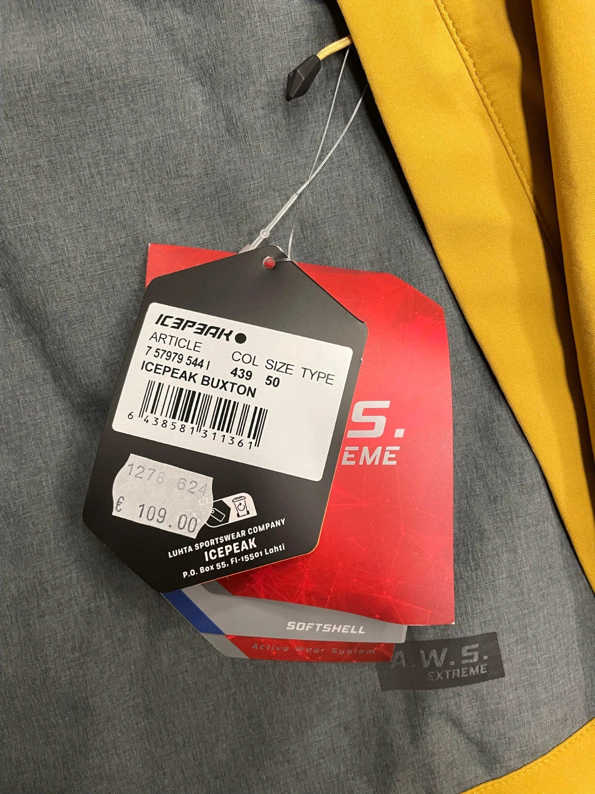 Icepeak Softshell impermeabile traspirante uomo tg 50