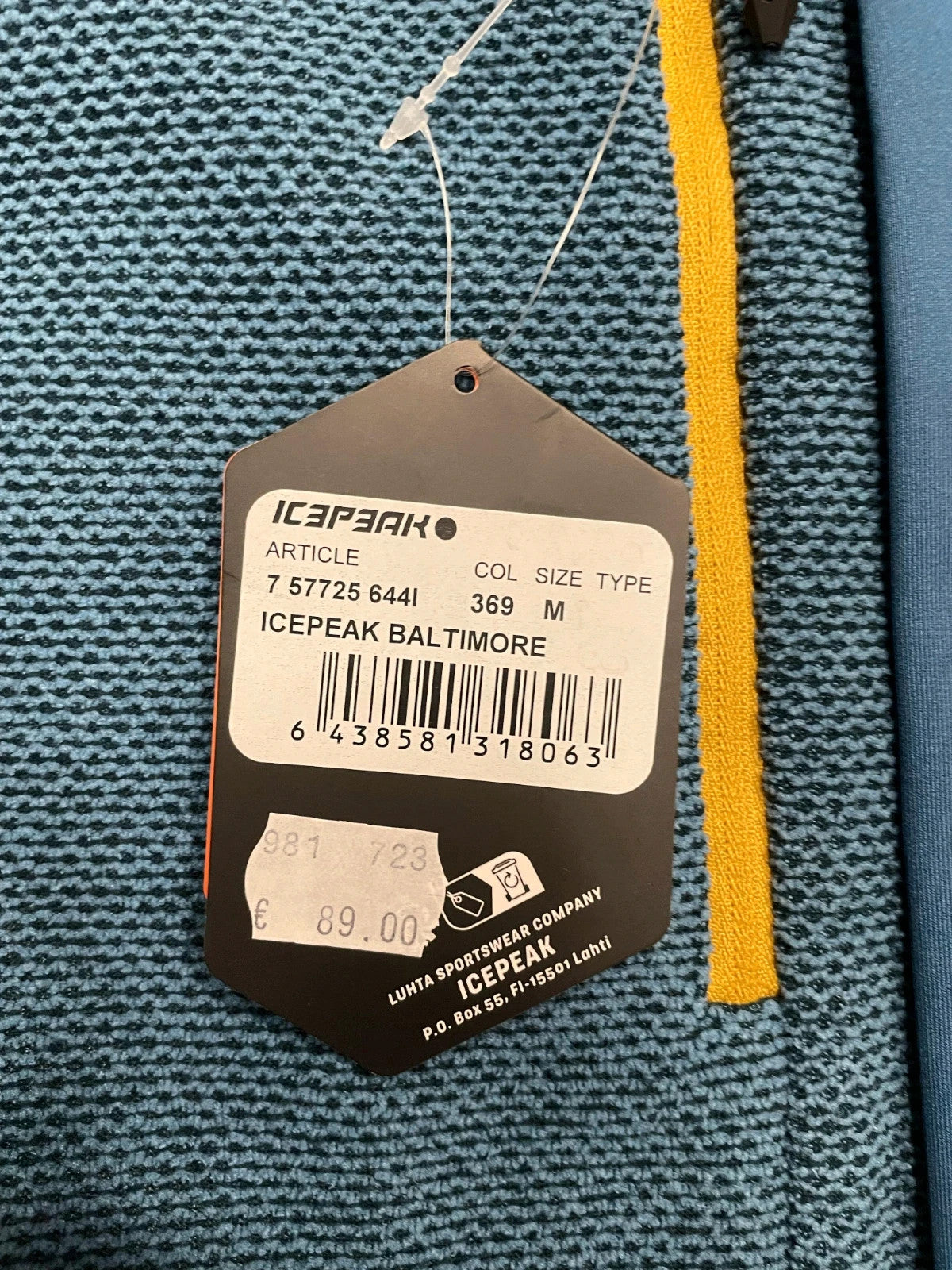 Icepeak midlayer Baltimore uomo nuovo tg 50