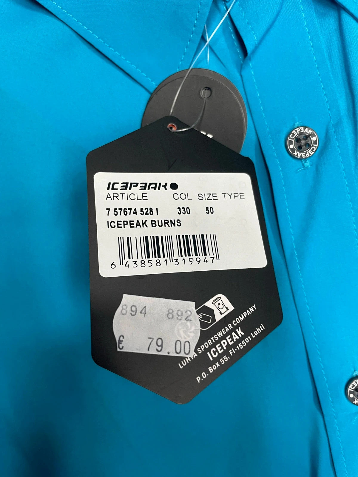Icepeak camicia trekking leggera traspirante tg 50
