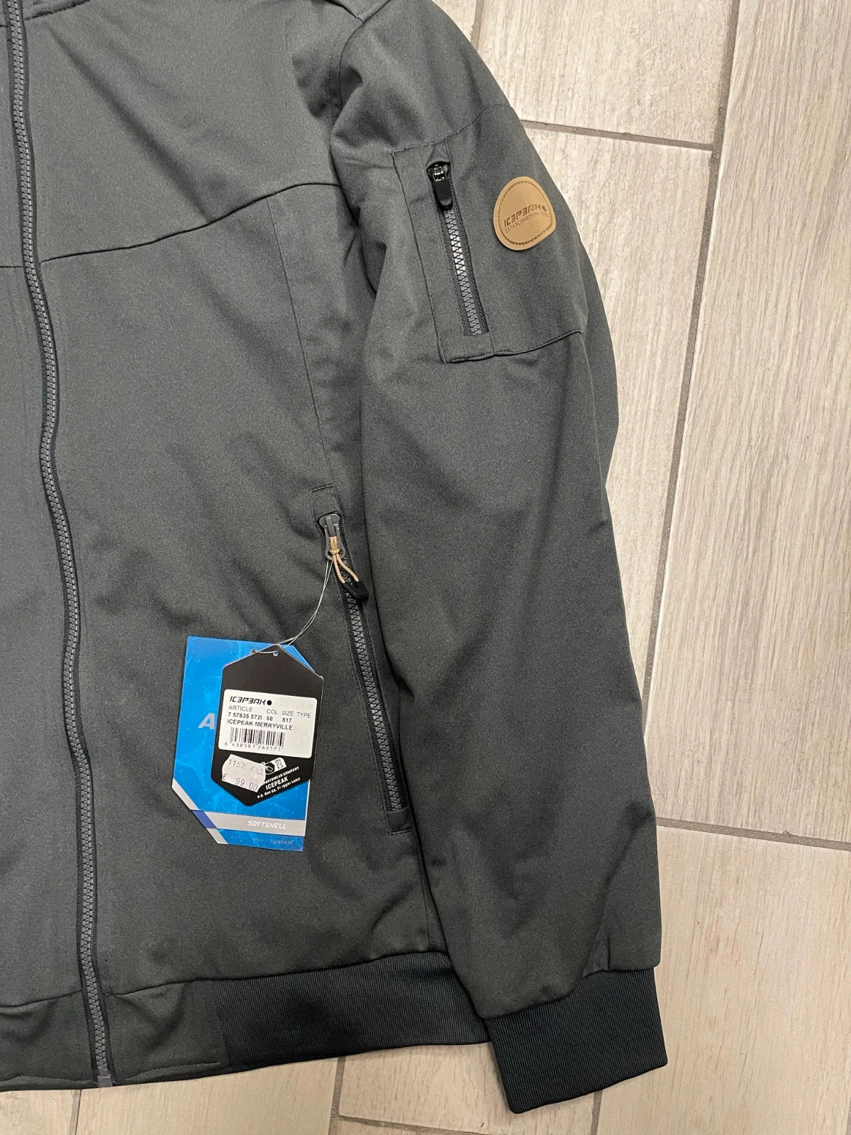 Icepeak Softshell impermeabile traspirante uomo tg 50