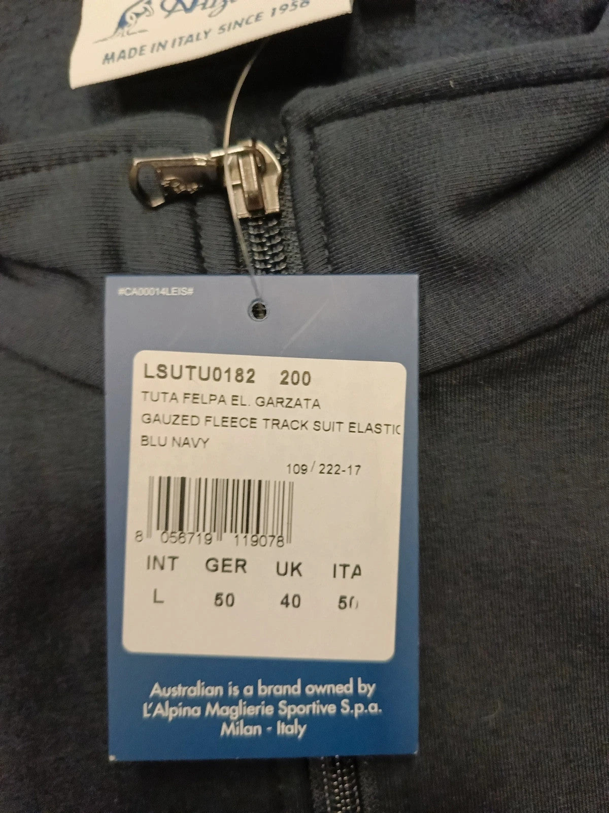 Australian Felpa cotone uomo tg 50 / L