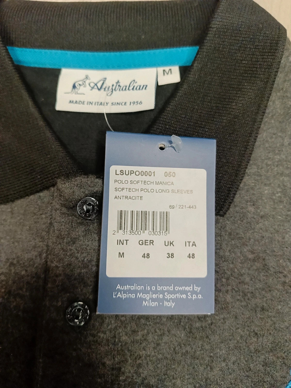 Australian Polo Felpa pile uomo tg M 48