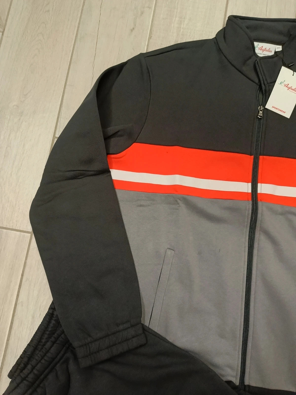 Australian tuta completa felpa e pantaloni uomo tg 2XL