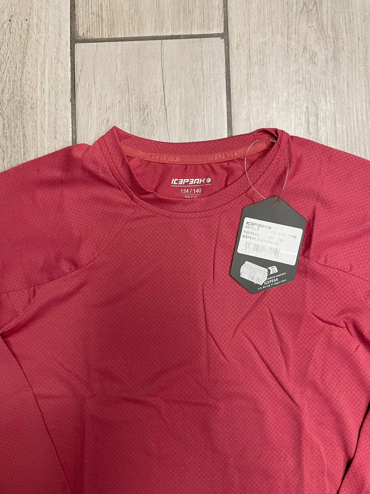 Icepeak maglietta maniche lunghe leggera montagna bambina 9-10 anni 140 cm