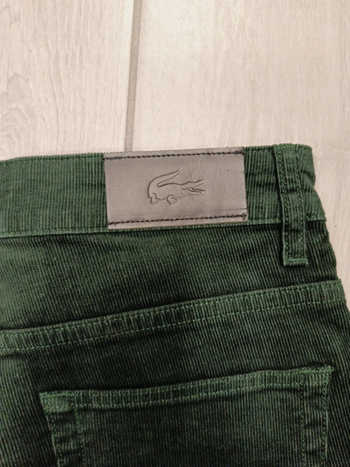 Lacoste pantaloni cotone velluto leggero donna tg XS