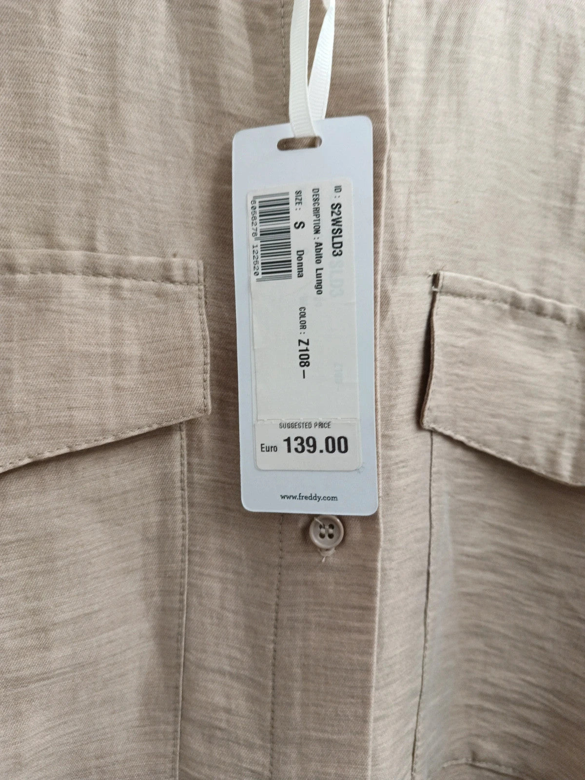 Freddy vestito lungo lino donna tg S