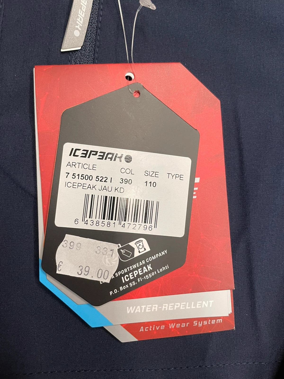 Icepeak pantaloncini sportivi montagna bimbo 5 anni 110 cm