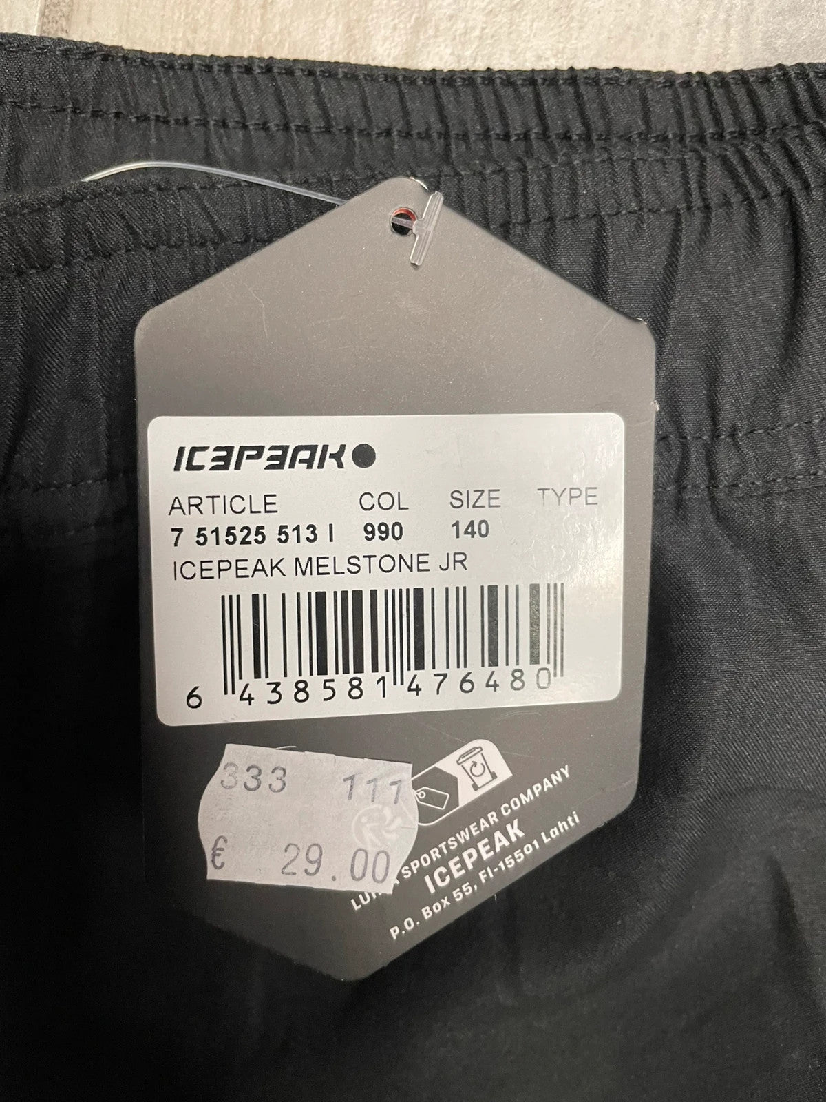 Icepeak pantaloncini sportivi bimbo 9-10 anni 140 cm