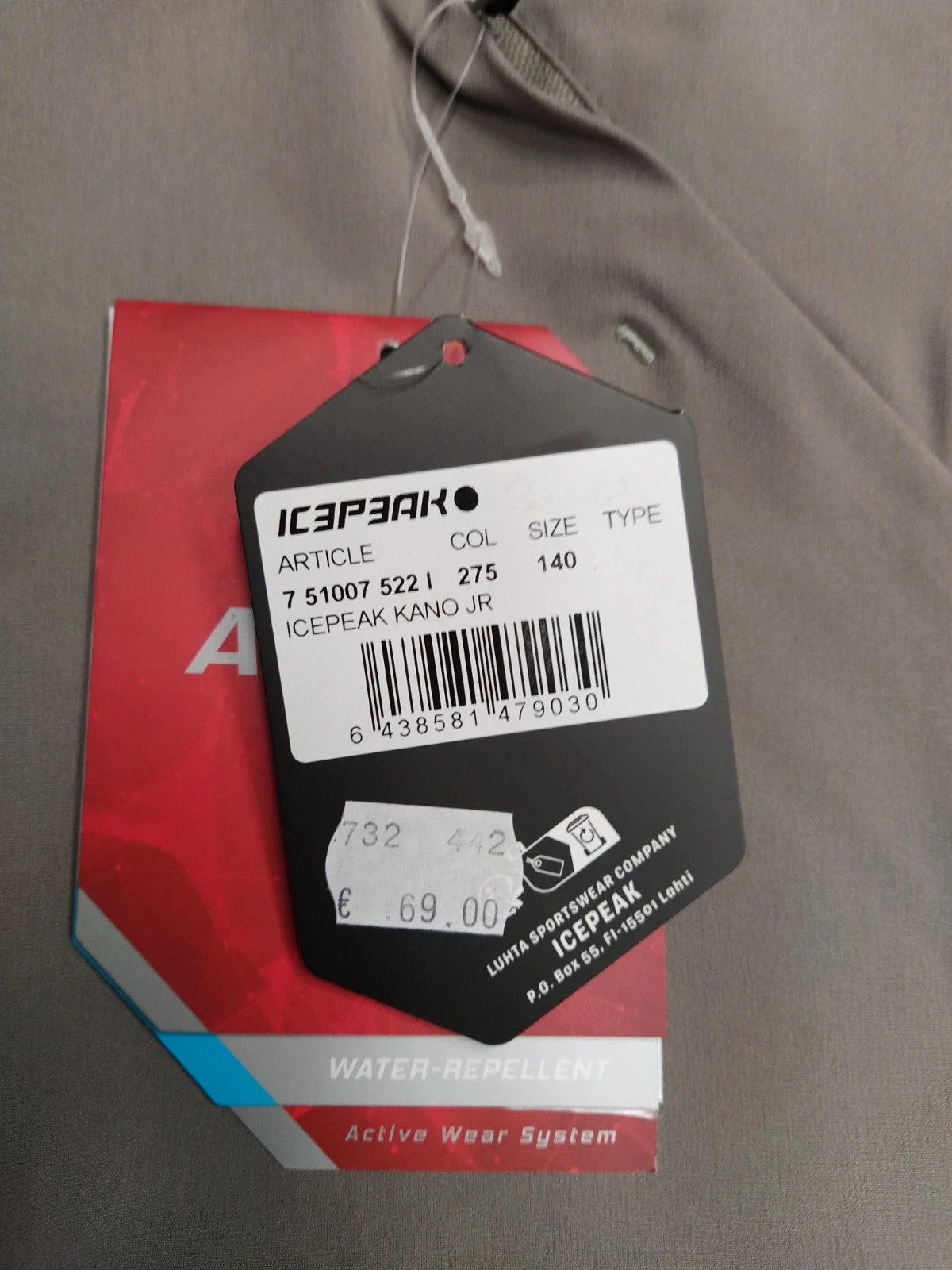 Icepeak pantaloni lunghi montagna bambino 9-10 anni 140 cm
