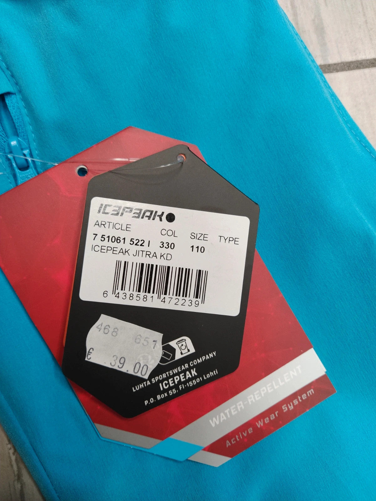 Icepeak pantaloni lunghi montagna bambino 5 anni 110 cm
