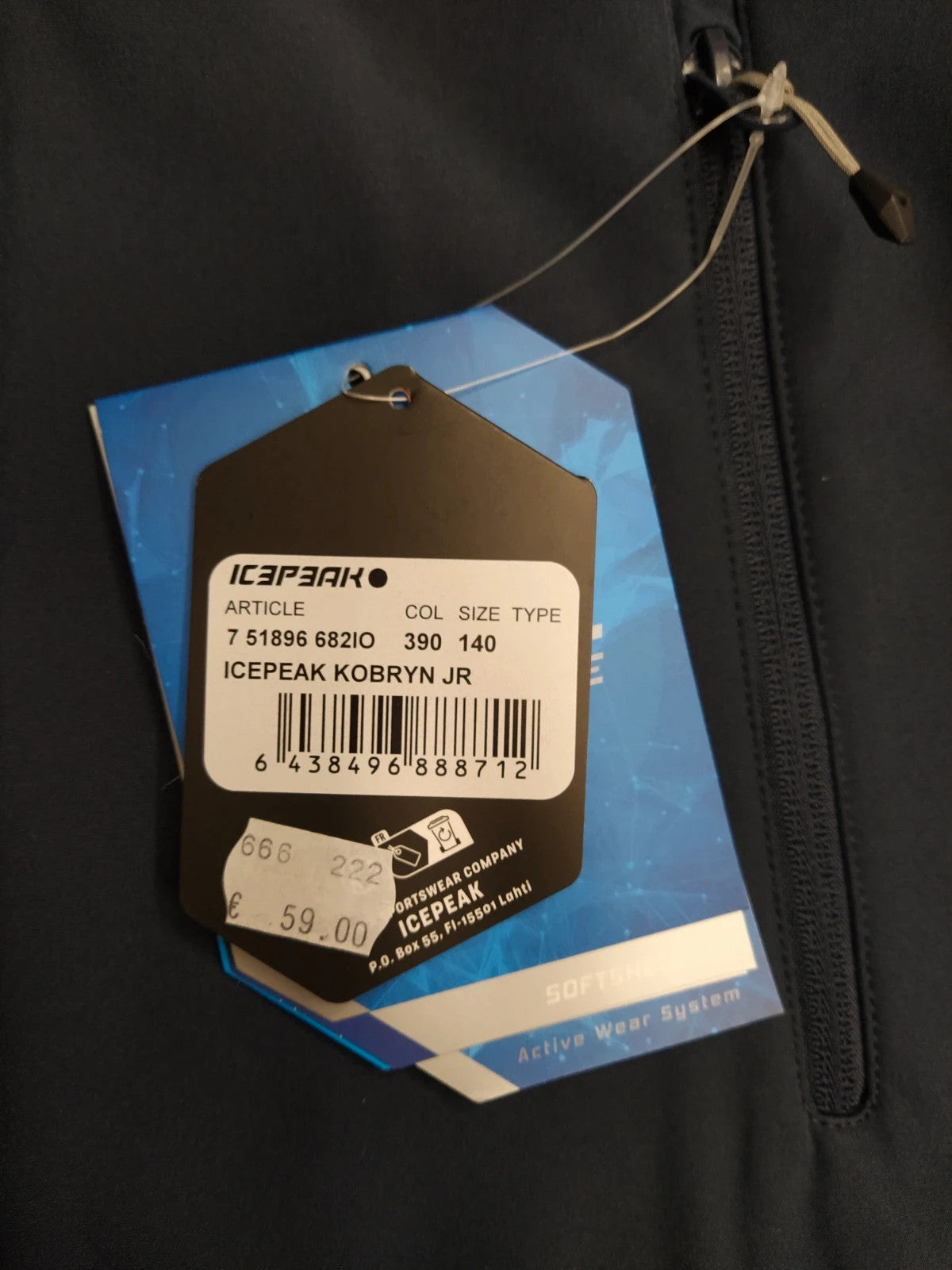Icepeak Softshell pesante montagna bambino 9-10 anni 140 cm