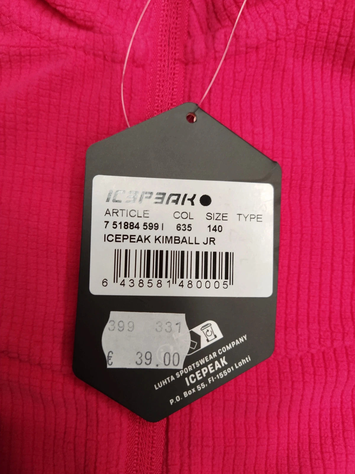 Icepeak Midlayer pile montagna bambina 9-10 anni 140 cm