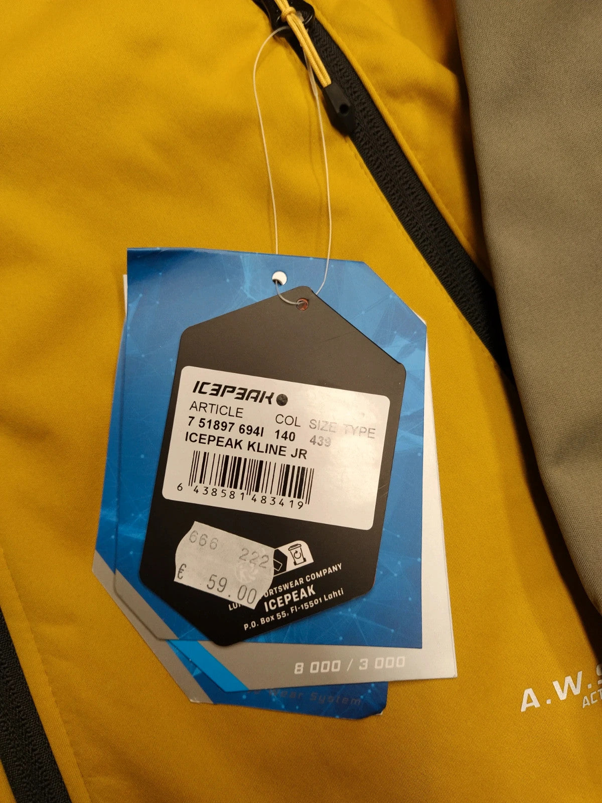 Icepeak Softshell leggero giacca montagna bambino 9-10 anni 140 cm