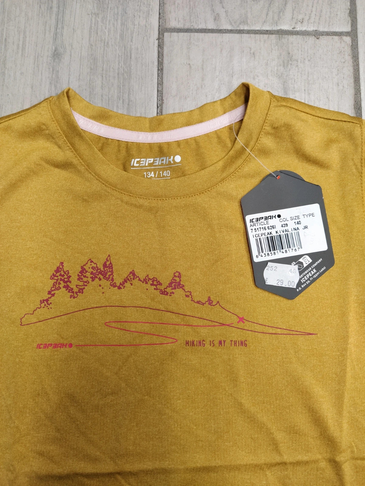 Icepeak t-shirt tecnica bambina 9-10 anni 140 cm