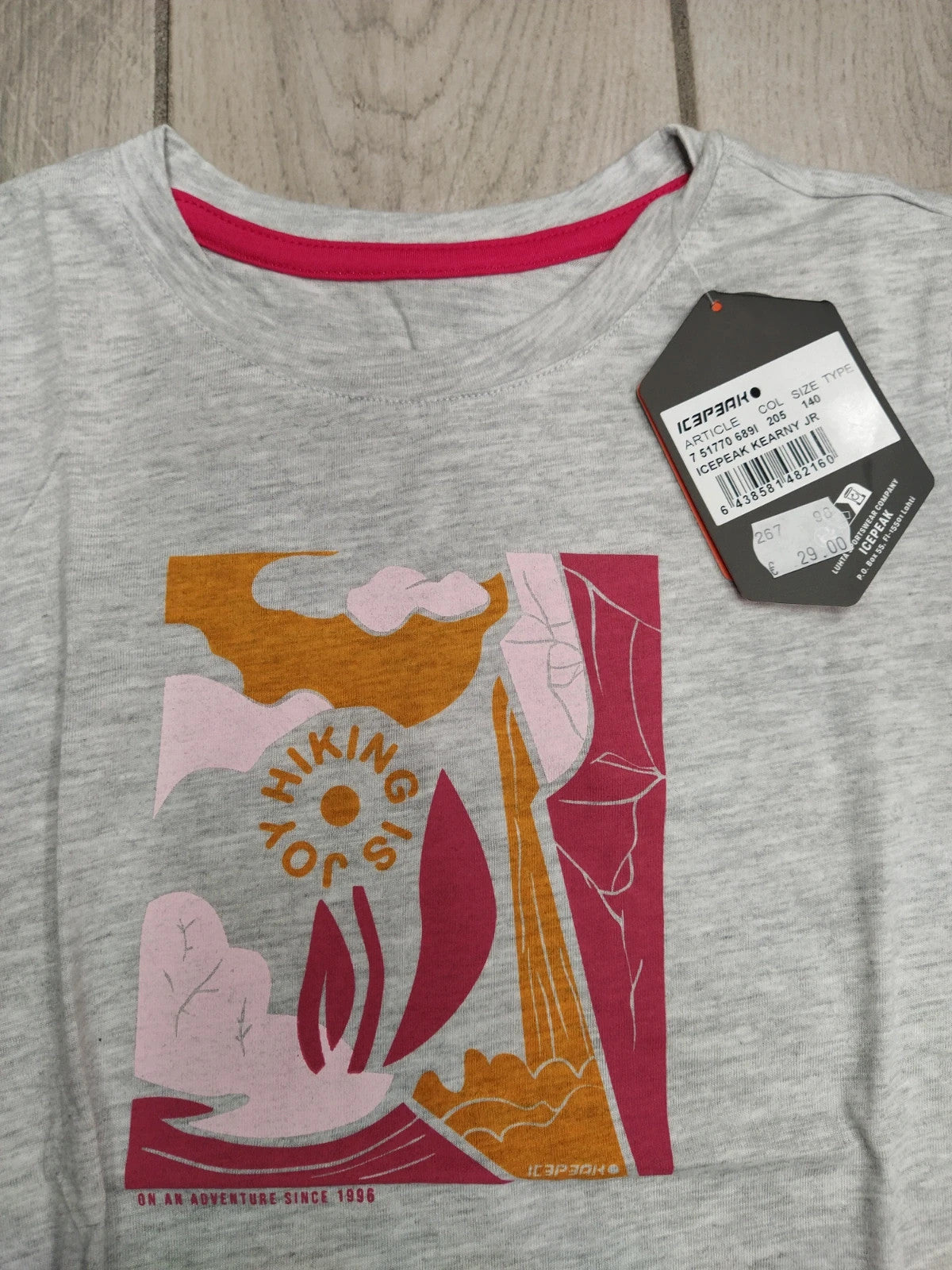 Icepeak t-shirt cotone bambina 9-10 anni 140 cm
