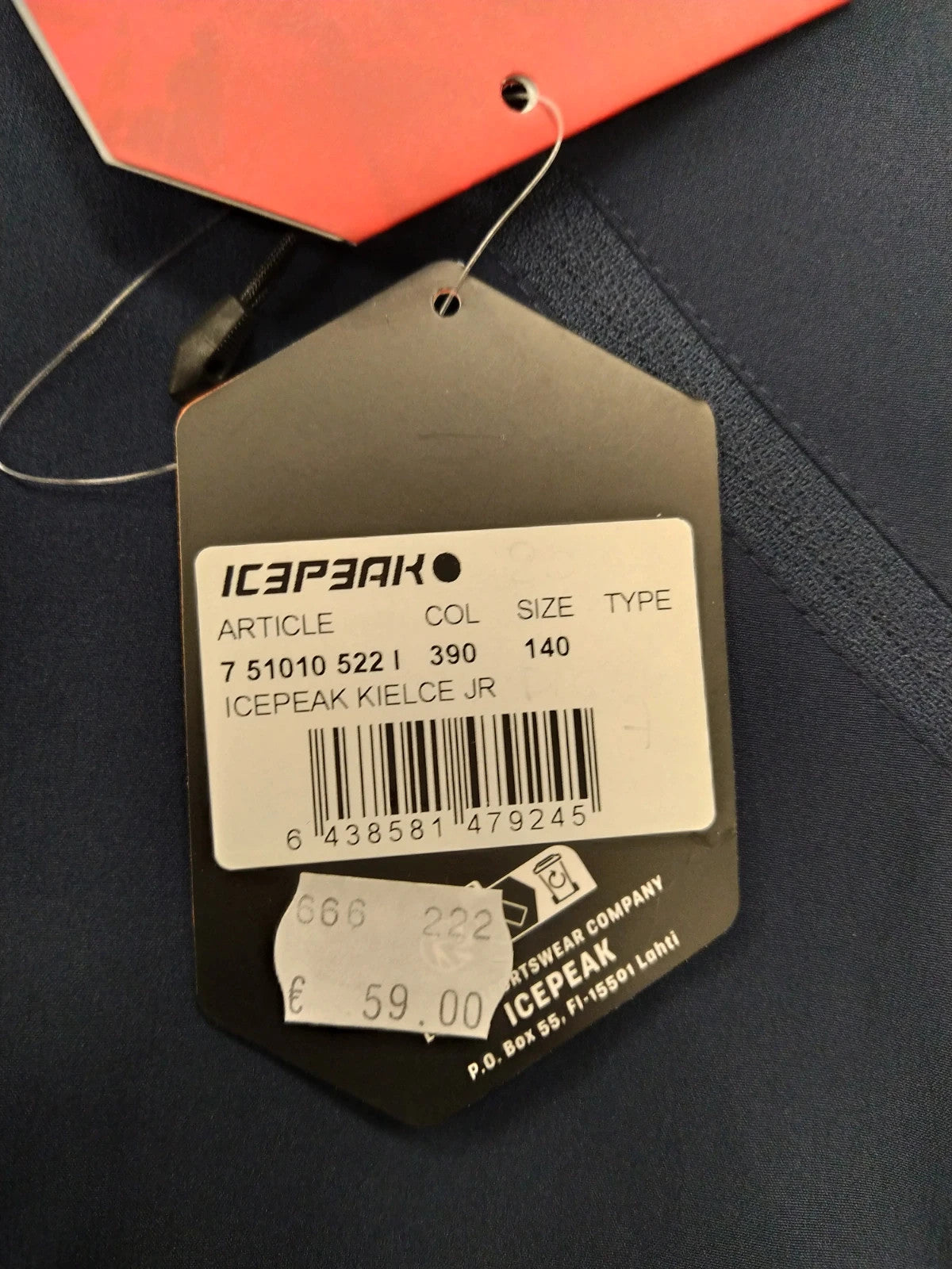 Icepeak pantaloni lunghi montagna bambino 9-10 anni 140 cm