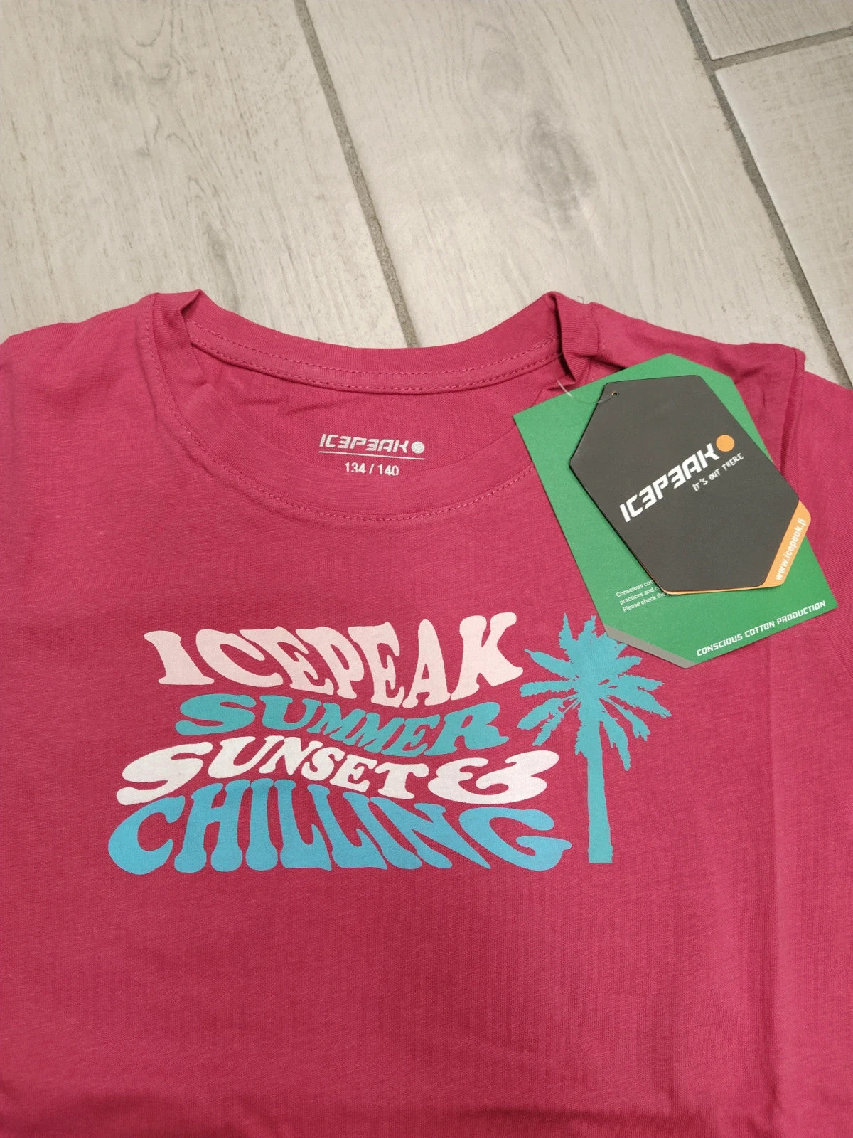 Icepeak t-shirt cotone bambina 9-10 anni 140 cm